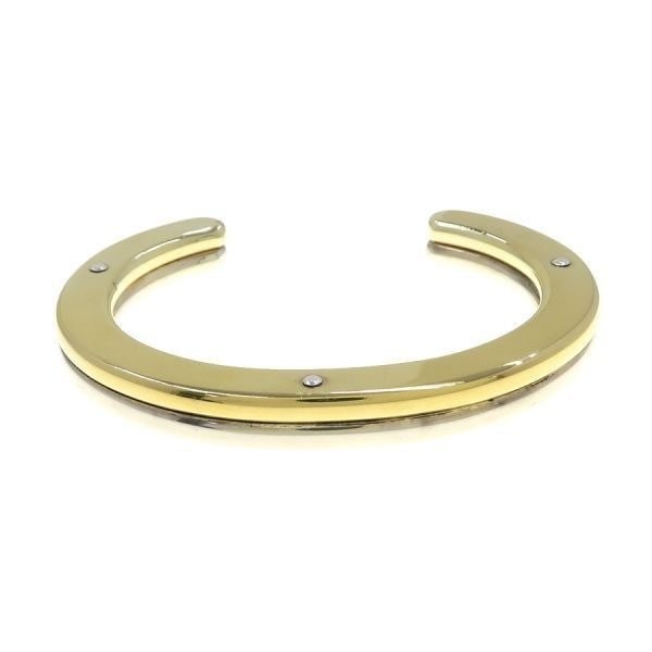 Georg Jensen No.A78 Sterling Silver and Gold Color Bracelet Bangle 6.69 inches (1 of 7)