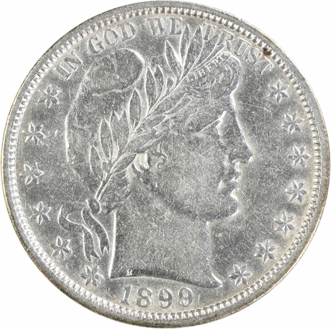 Barber Silver Half Dollar EF Uncertified: Barber Silver Half Dollar EF Uncertified The Barber Silver Half Dollar EF Uncertified features an elegant design with its classic barber-style portrait on the obverse and a wreathed eagle on the rever
