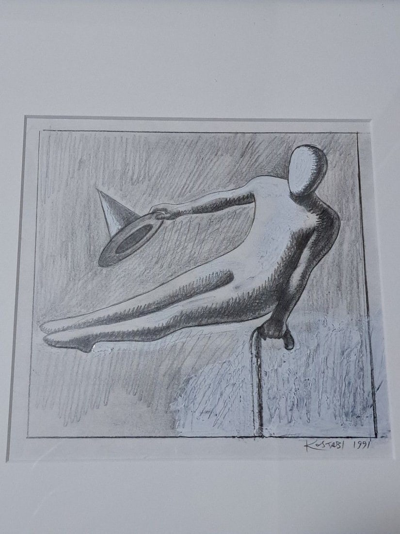MARK KOSTABI LIFE IS GRAND Hand-drawn sketch one of a kind 1991: MARK KOSTABI LIFE IS GRAND Hand-drawn sketch one of a kind 1991 Item Specifics: Artist: Mark Kostabi Unit Of Sale: Single Piece Signed: Yes Period: Contemporary (1970 - 2020) Material: Paper Framing: 