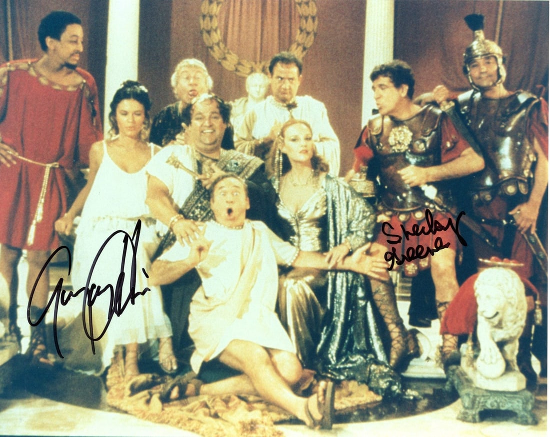 Hines Gregory and Green Shecky autographed photo: Hines Gregory and Green Shecky autographed photo Authentic 8x10 photo of Hines Gregory and Shecky Green, signed in black sharpie across the front. This unique piece bears a signature from two entertai