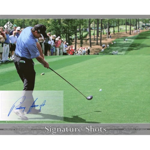 Harrington Padraig Autographed Photo: Harrington Padraig Autographed Photo Item Specifics: ? This is a Padraig Harrington Autographed 8x10 Photo Signed in blue sharpie across the front of the photo Padraig is looking at the ball from the 
