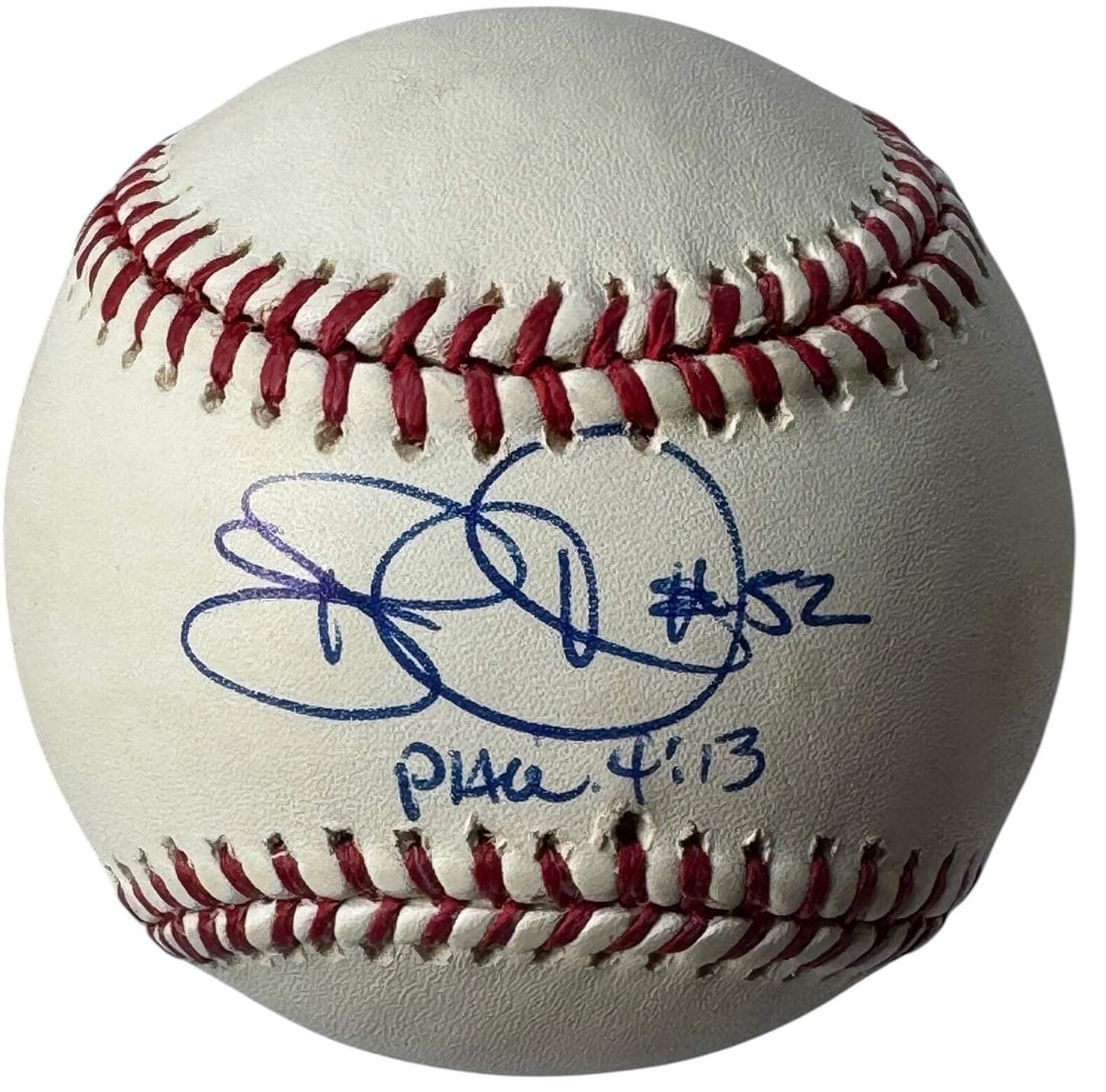 Clark Autographed Official Baseball Major League Tony: Clark Autographed Official Baseball Major League Tony Tony Clark's official Major League Baseball, signed in blue pen across the sweet spot on an Official Allan Selig baseball. This rare autographed b
