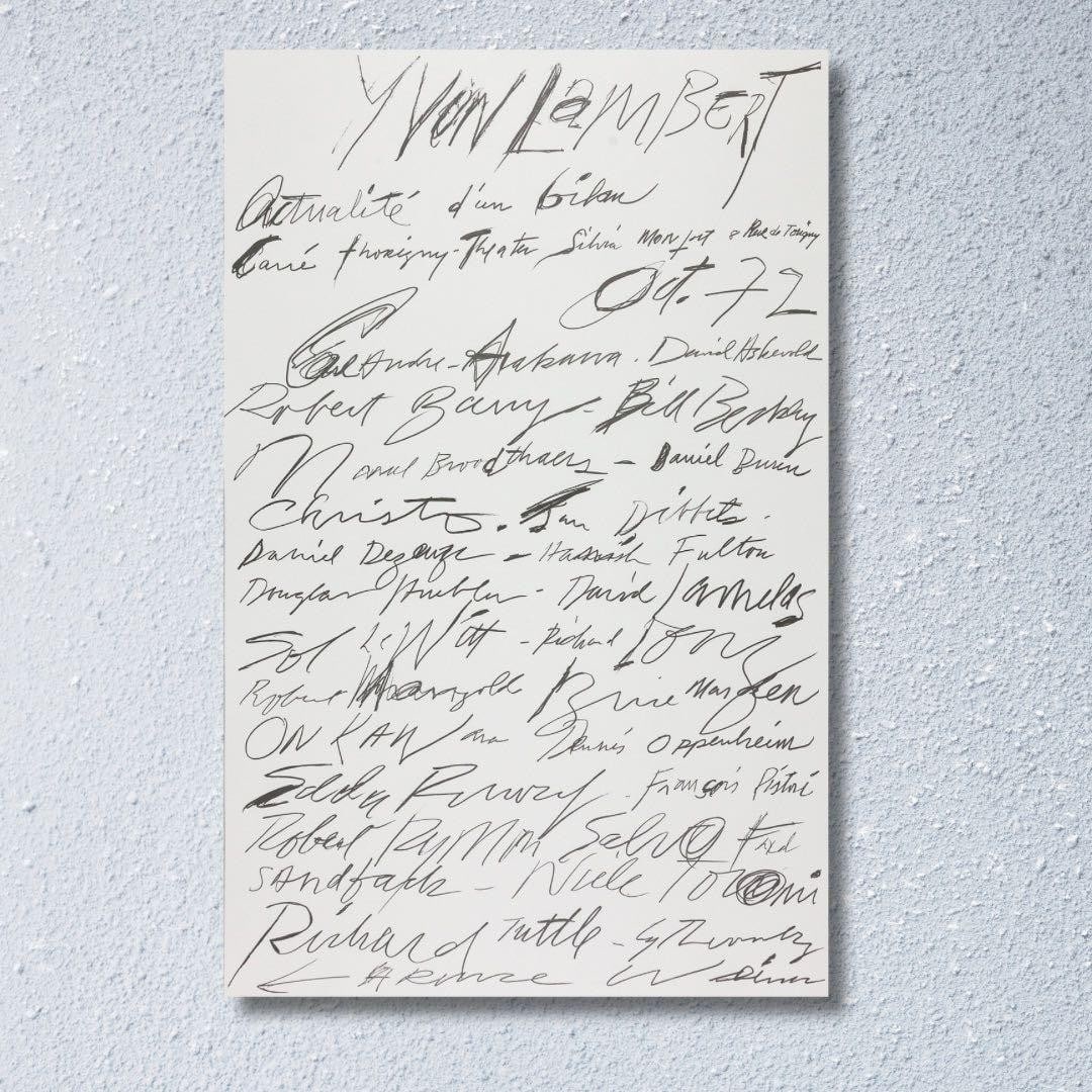 Cy Twombly 1972 Poster Reprint 2021 Stamped on the back Poster only Rare (1 of 6)