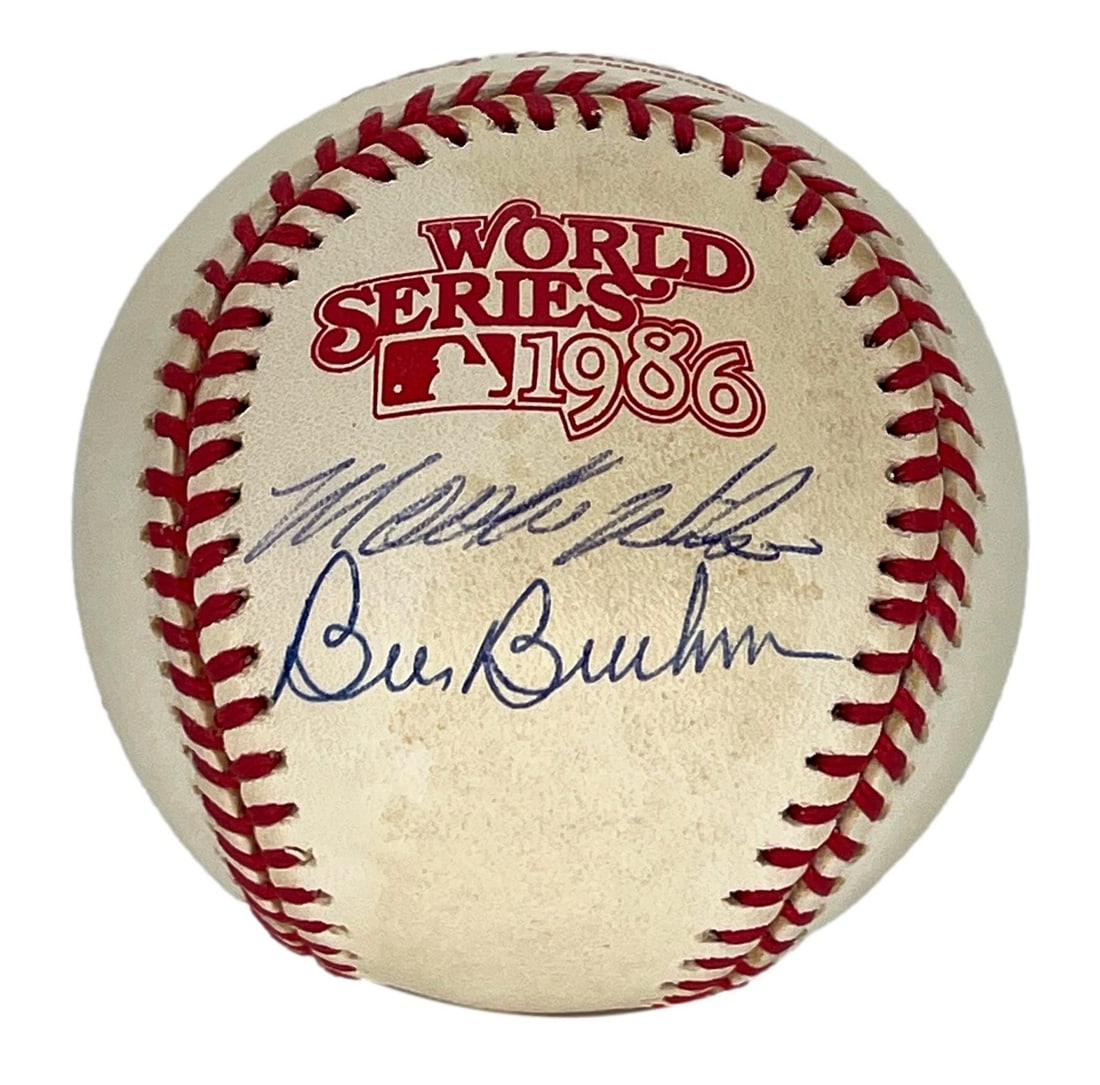 Bill Buckner/ Mookie Wilson Signed/ Auto 1986 World Series Baseball PSA/ DNA 205958 (1 of 4)