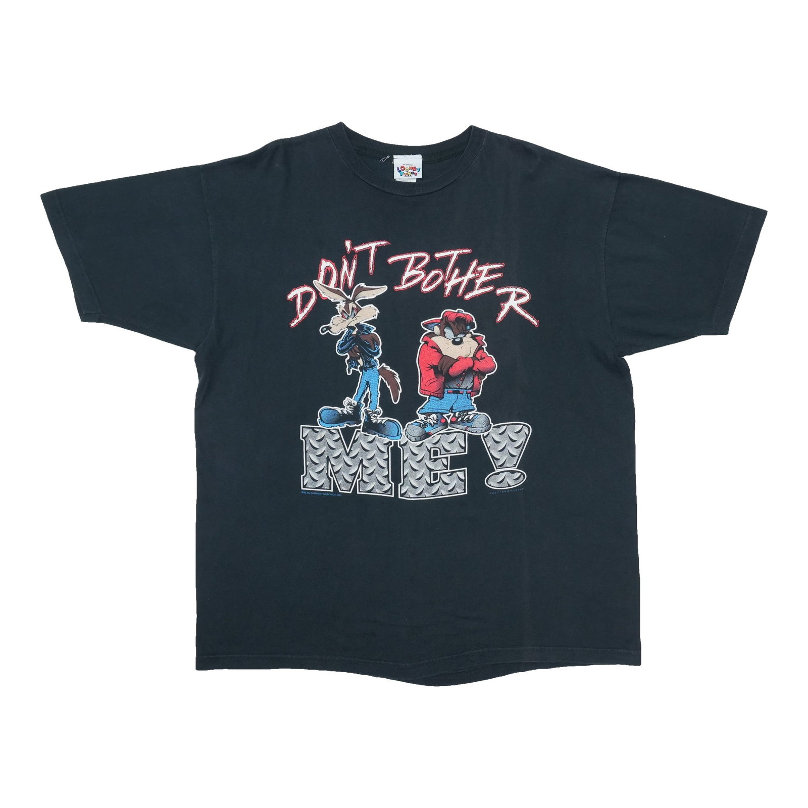1996 Looney Tunes Dont Bother Me Shirt: 1996 Looney Tunes Dont Bother Me Shirt Authentic 1996 Looney Tunes Don't Bother Me Shirt for fans of classic cartoons. This vintage tee features the iconic cartoon characters in a bold, eye-catching d
