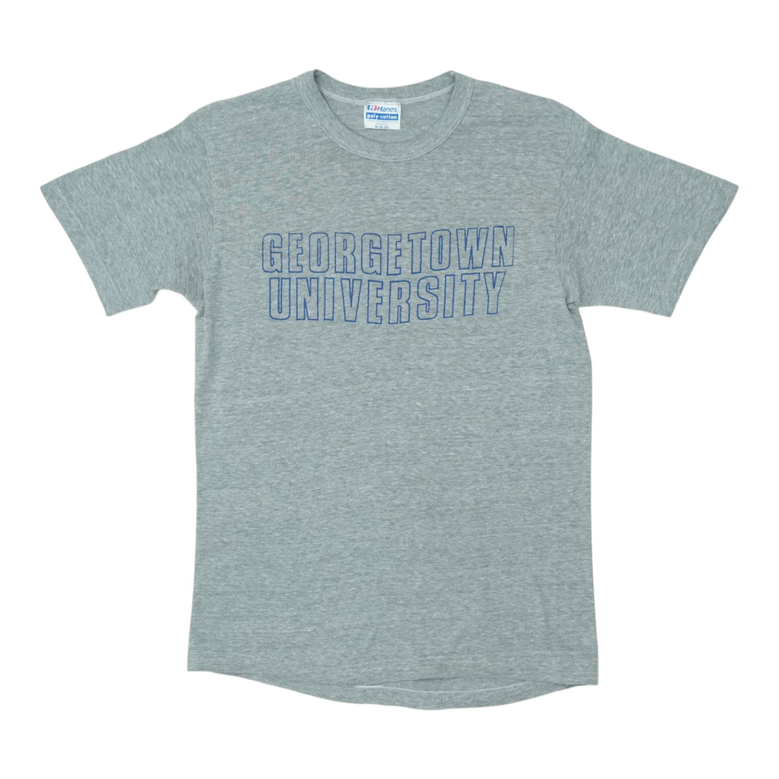 1980s Georgetown University Shirt: 1980s Georgetown University Shirt This vintage Georgetown University shirt from the 1980s is a nostalgic piece of collegiate history. Made with classic design and timeless style, it's perfect for anyo