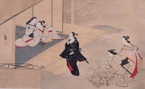 Antique Woodblock Print Hinaya Rippo 1907 Meiji 40 Shinbi Shoin Ukiyo e Plate: Antique Woodblock Print Hinaya Rippo 1907 Meiji 40 Shinbi Shoin Ukiyo e Plate Item Specifics: Artist: Hinaya Rippo Subject: Genre Scene (Men and Women) Material: Paper Style: Japanese Size: 23 x 36.5 