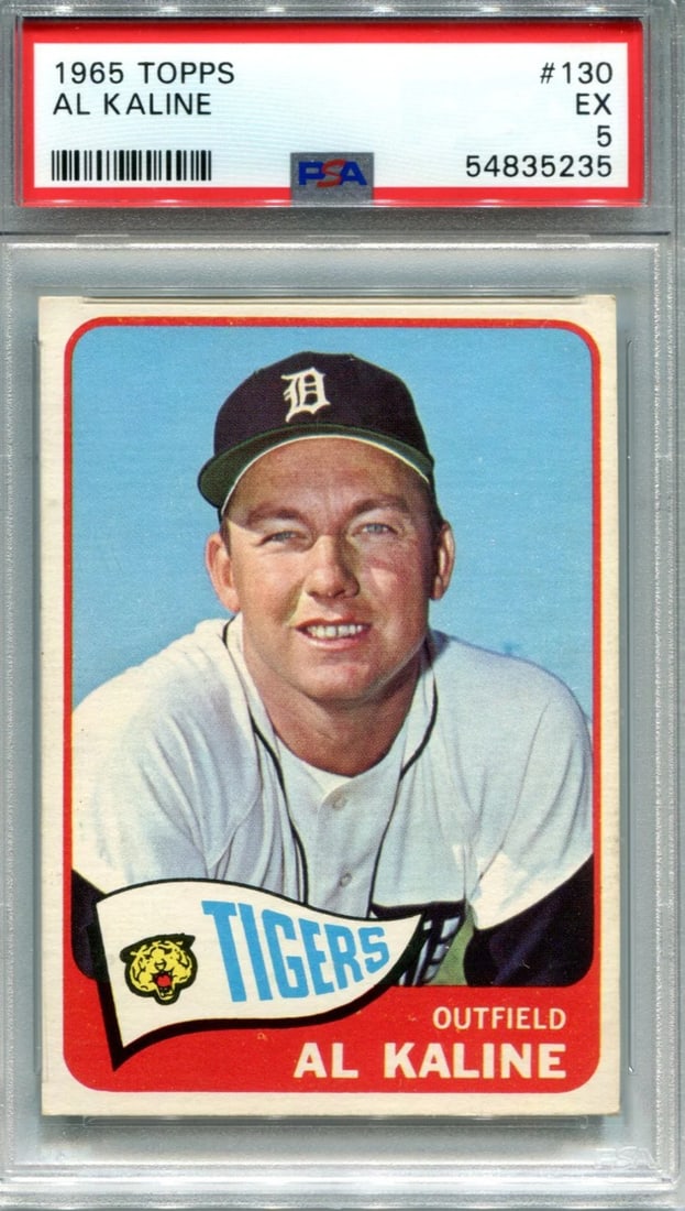 PSA EX 5 Card #130 Topps Al Kaline (1 of 2)