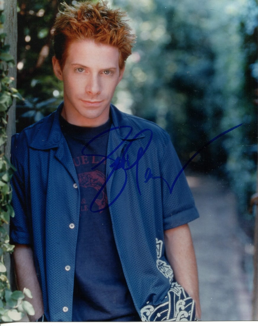 Seth Green Autographed 8x10 Photo: Seth Green Autographed 8x10 Photo Seth Green's bold signature in blue sharpie adds a touch of personality to this 8x10 photo, making it a unique addition to any fan's collection. The item comes with a