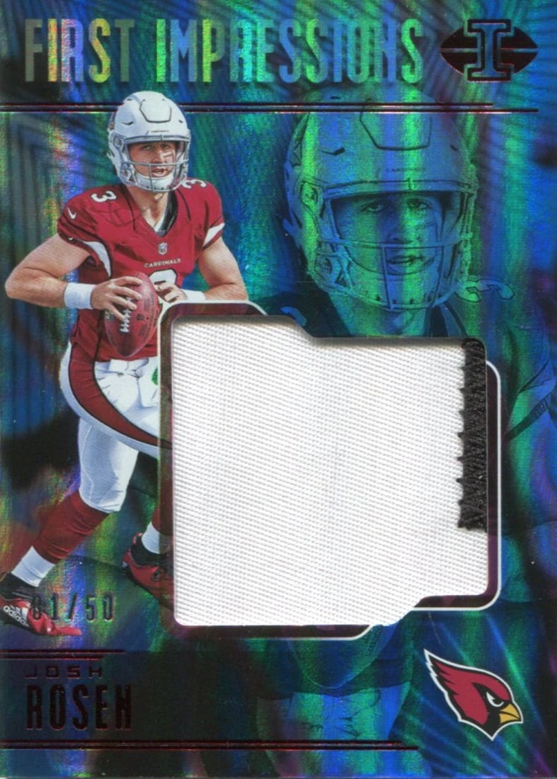 Rosen Josh 2018 Card Patch Rookie Illusions Panini Jersey (1 of 2)