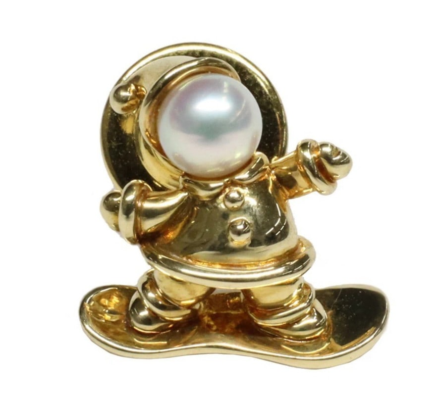 Mikimoto Pearl 18k Yellow Gold Snowboarder Tie Tack Pin Brooch Men Women Unisex: Mikimoto Pearl 18k Yellow Gold Snowboarder Tie Tack Pin Brooch Men Women Unisex Item Specifics: Shape: Snowboarder Occasion: Anniversary Birthday Christening Christmas Confirmation/Communion Engagemen