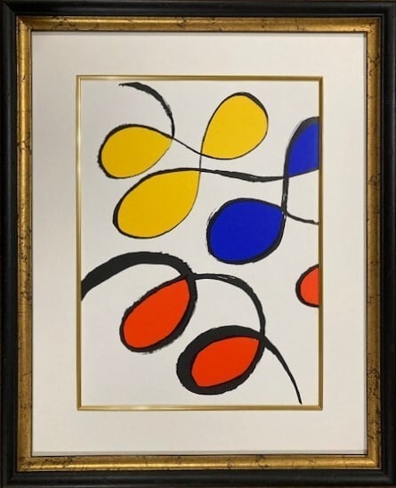 Alexander Calder Derriere le Miroir Lithograph Print 1971 set of 2 Framed (1 of 7)