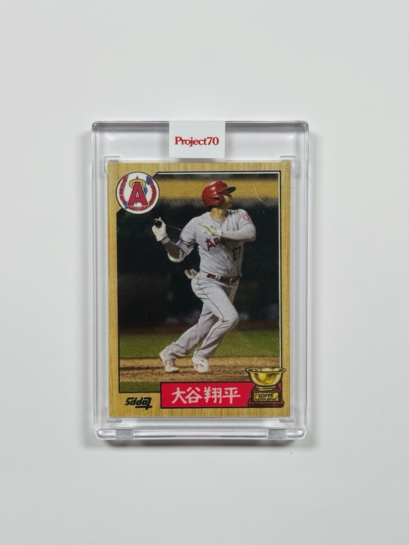 TOPPS 70 SHOHEI OHTANI PROJECT 650 BASEBALL 1987: TOPPS 70 SHOHEI OHTANI PROJECT 650 BASEBALL 1987 Standard Autographed Topps Project 70 Baseball Card Featuring Shohei Ohtani #650 from the 2021 MLB Season. This card showcases a rare and unique autogr