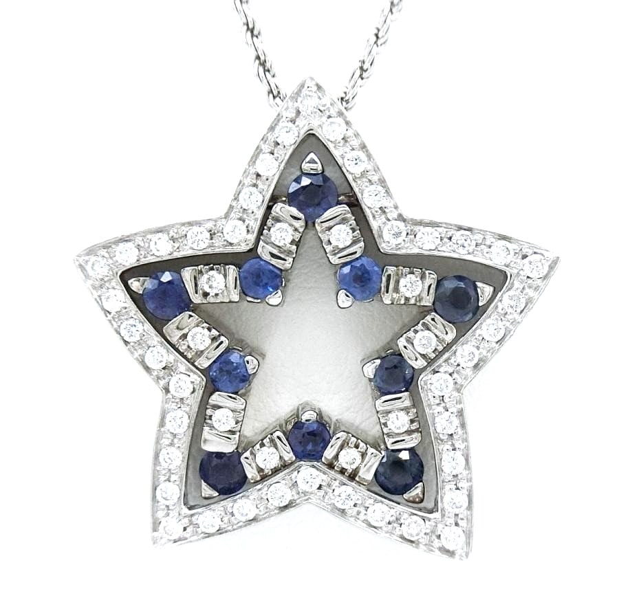 Damiani Belle Epoque Star Sapphire Diamond 18k White Gold Necklace Pendant: Damiani Belle Epoque Star Sapphire Diamond 18k White Gold Necklace Pendant Item Specifics: Pendant Shape: Star Closure: Lobster Occasion: Anniversary Birthday Christening Christmas Confirmation/Commun