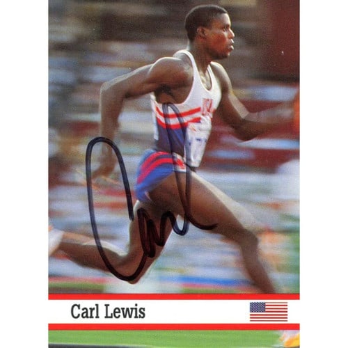 Carl Lewis Autographed Card (1 of 1)