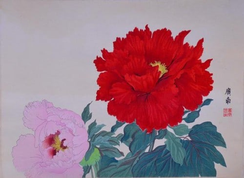 Tanigami Peony Konan Woodblock Print Nishiki Large Format Japanese Art: Tanigami Peony Konan Woodblock Print Nishiki Large Format Japanese Art Item Specifics: Artist: Konan Tanigami Subject: Peony Flowers Material: Washi Paper Style: Japanese Year Of Production: Showa per