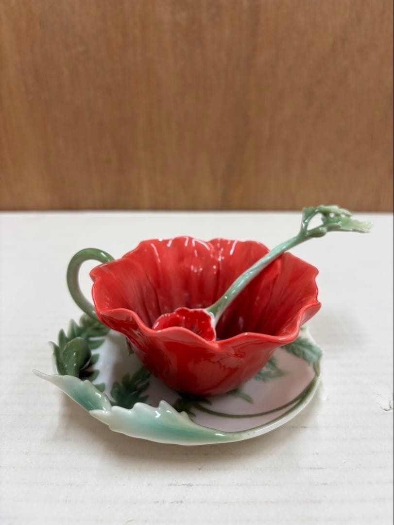 Collection Red Flower Cup Saucer Spoon Porcelain Art Tableware: Collection Red Flower Cup Saucer Spoon Porcelain Art Tableware Item Specifics: Brand: frantz Type: NA Size: NA Color: NA Country: Japan Material: NA Product Disclaimer: Please review the full descript