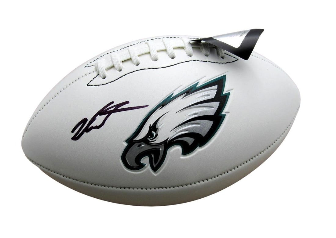 Jalen Carter Signed/ Autographed White Eagles Logo Football PSA/ DNA 193670 (1 of 3)