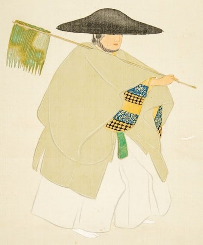 Meiji Japanese Woodblock Print by Sekka Ashikari Style Rimpa Kamisaka (1 of 1)