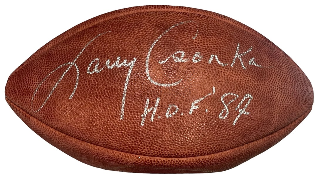 Csonka HOF 84 Autographed Official Football Larry (1 of 3)