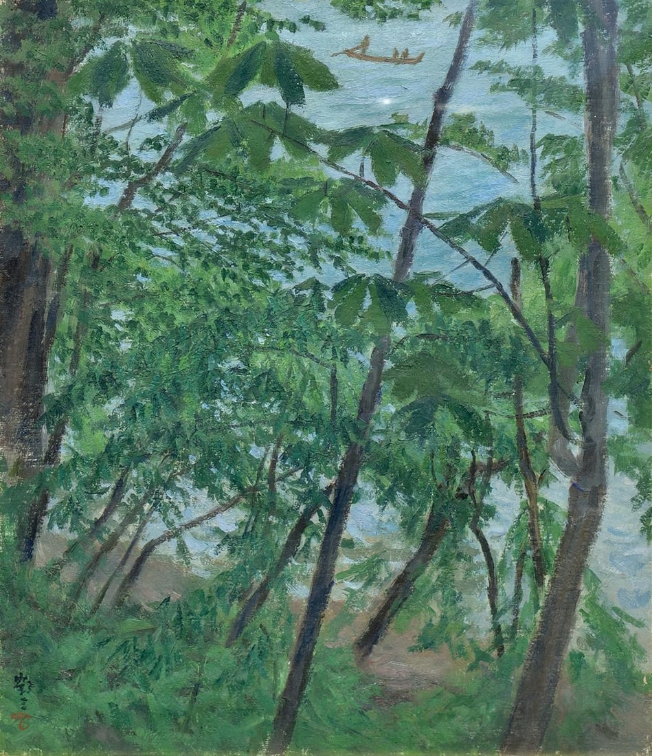 Tsuruzo Ishii Woodblock Print The Lake Framed Japanese Sosaku Hanga Art: Tsuruzo Ishii Woodblock Print The Lake Framed Japanese Sosaku Hanga Art Item Specifics: Artist: Tsuruzo Ishii Subject: Lake Landscape Material: Paper Style: Japanese Year Of Production: 2010 Product