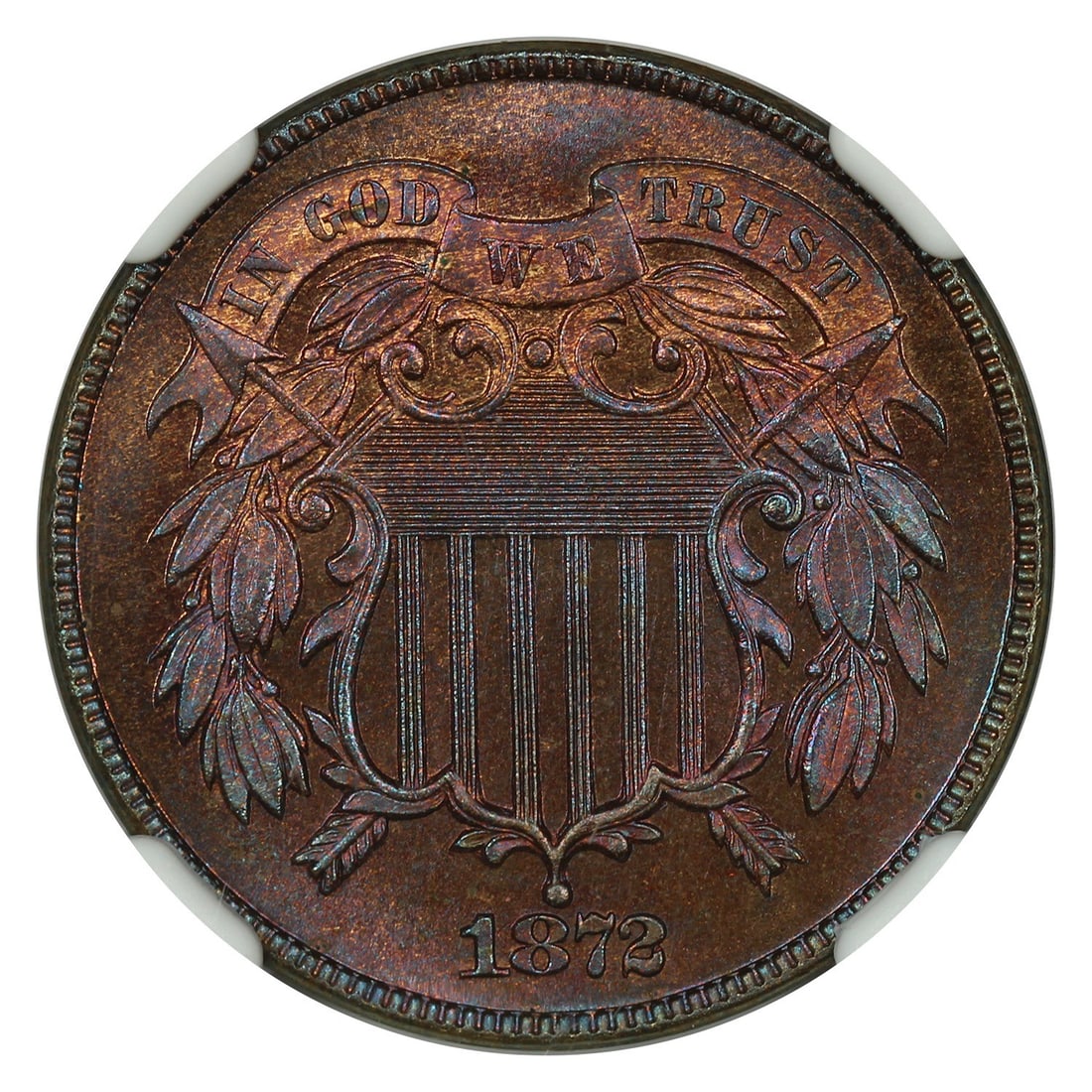 Two Cent Important Proof 1872 2C NGC PR67BN - 3