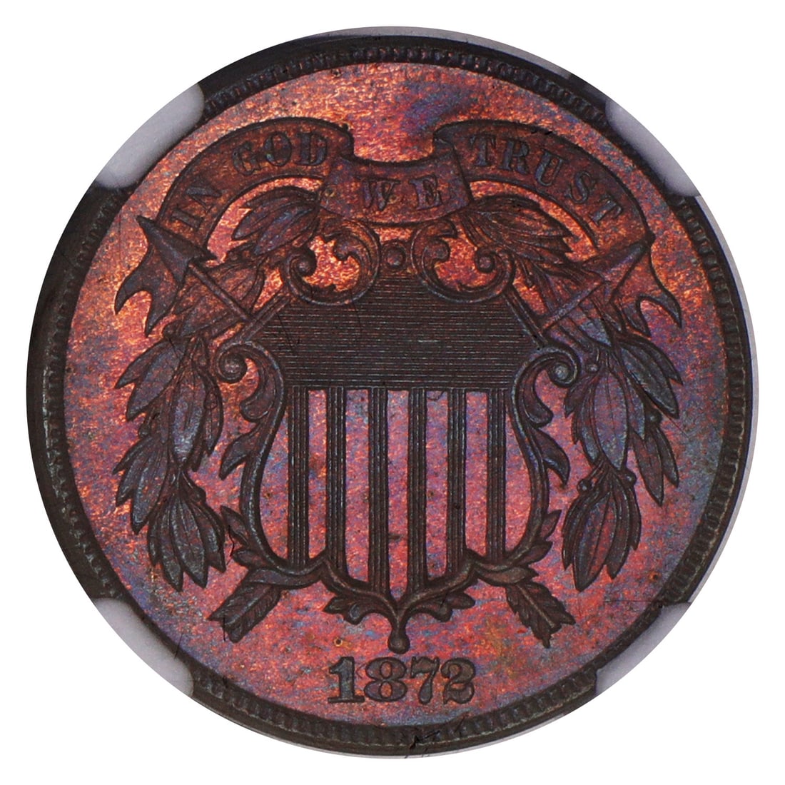 Two Cent Important Proof 1872 2C NGC PR67BN - 5