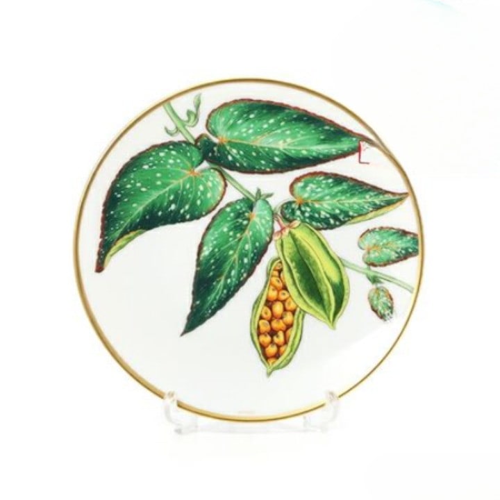 HERMES PASSIFOLIA BREAD & BUTTER PLATE 5.5in Porcelain Tableware Collectible (1 of 4)