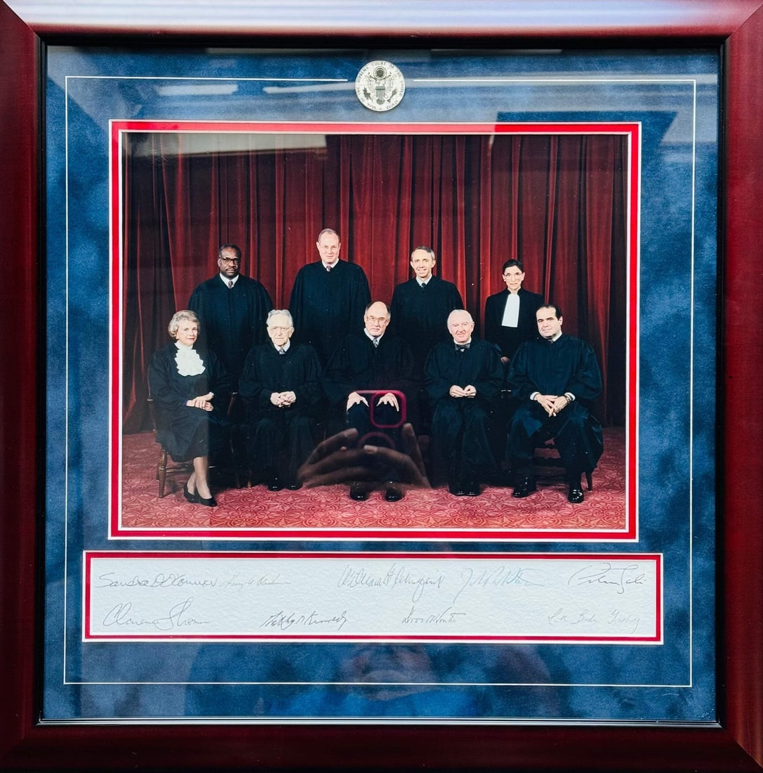 United States Supreme Court Justices Autographed 21 x 21 Framed Photo (JSA): United States Supreme Court Justices Autographed 21 x 21 Framed Photo (JSA) Item Specifics: Brand: James Spence Authentication (JSA) United States Supreme Court Justices Autographed 21 x 21 Framed