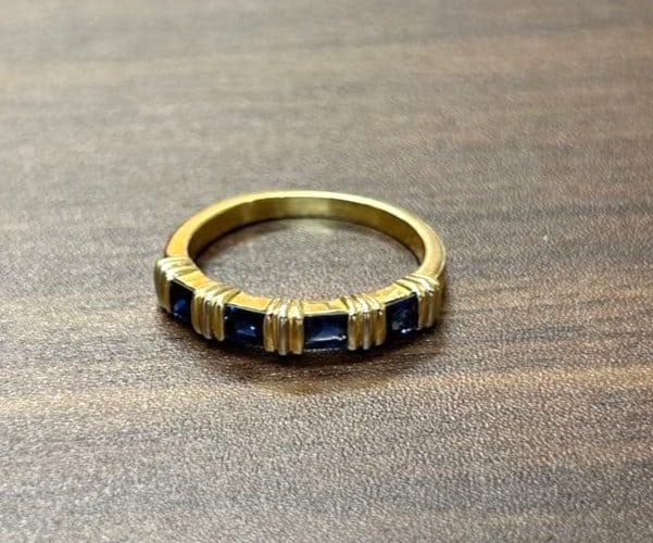 Cartier Apollonia Sapphire 18k Yellow White Gold Ring US 9 EU 60 1990s: Cartier Apollonia Sapphire 18k Yellow White Gold Ring US 9 EU 60 1990s Item Specifics: Shape: Round Main Stone Creation: Natural Occasion: Anniversary Birthday Christening Christmas Engagement Graduat