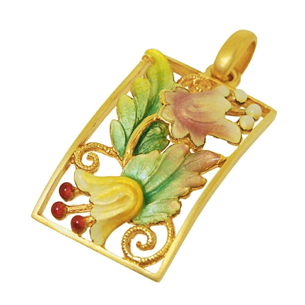 Masriera Enamel 18k Yellow Gold Flower Pendant Top Charm with Box Paper: Masriera Enamel 18k Yellow Gold Flower Pendant Top Charm with Box Paper Item Specifics: Pendant Shape: Rectangle Occasion: Anniversary Birthday Christmas Engagement Mother's Day Valentine's Day Weddin
