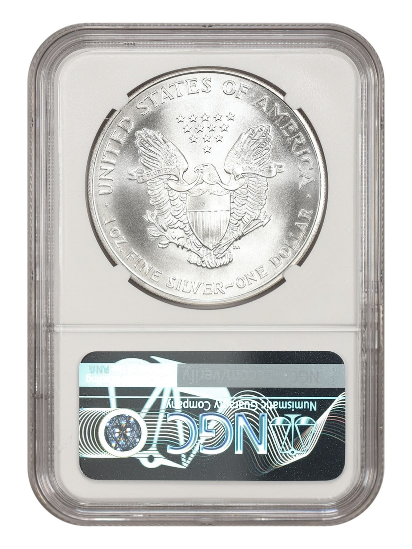 1995 $1 Silver Eagle NGC MS69 - Silver Eagles - 2
