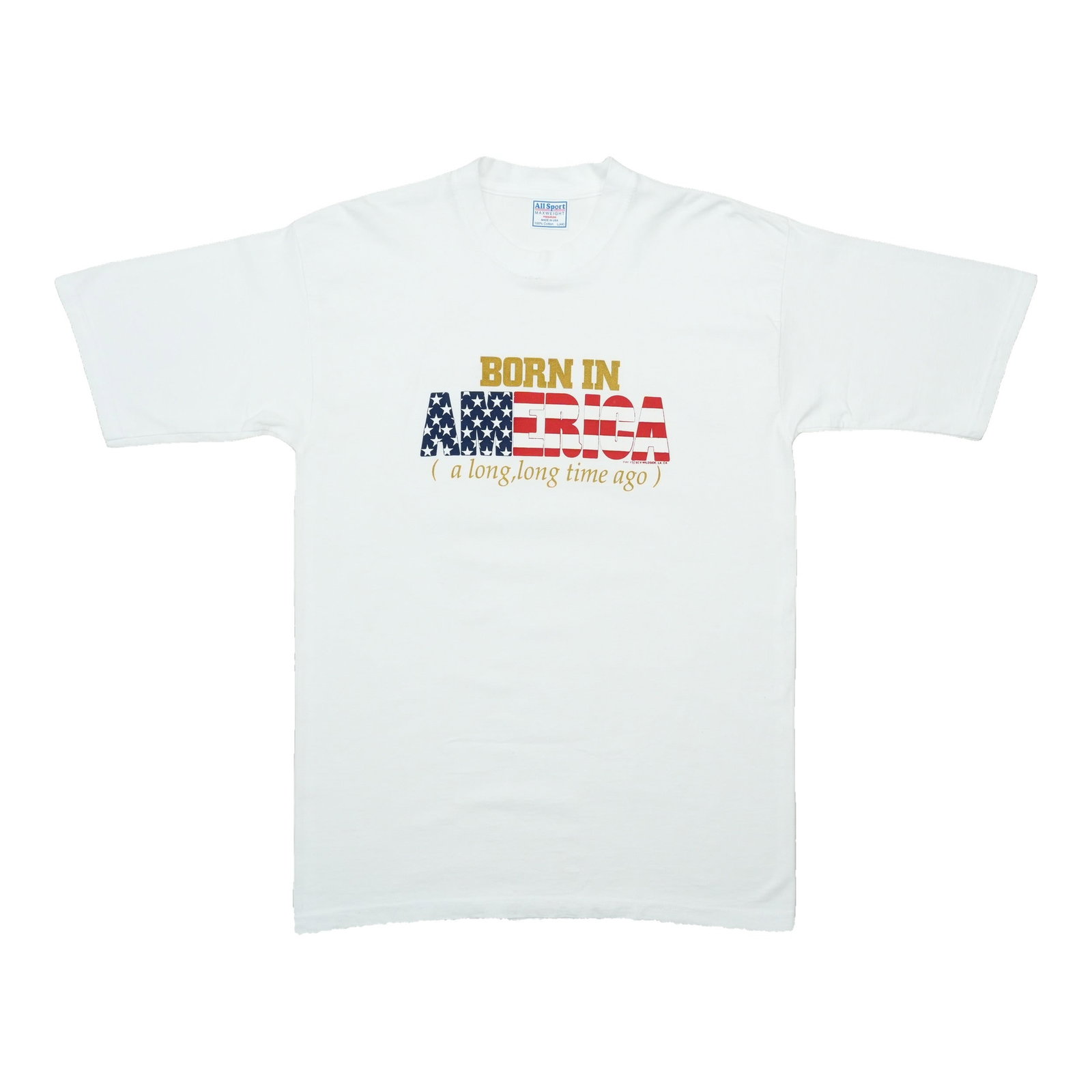 1990s Born In America Shirt: 1990s Born In America Shirt Authentic 1990s Born In America Shirt - A nostalgic piece from the decade of grunge and alternative culture, this shirt features a bold graphic design that's sure to turn