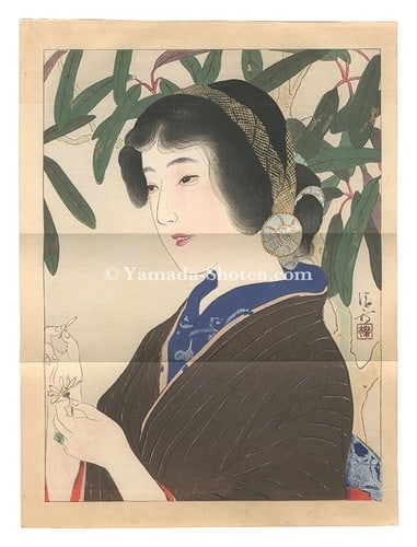 Woodblock Print Kiyokata Kaburaki Bijin ga e Japanese Art 1913: Woodblock Print Kiyokata Kaburaki Bijin ga e Japanese Art 1913 Item Specifics: Artist: Kaburaki Kiyokata Subject: Bijin-ga / Literature Illustration Material: Paper Style: Japanese Size: 26.2 x 19.5