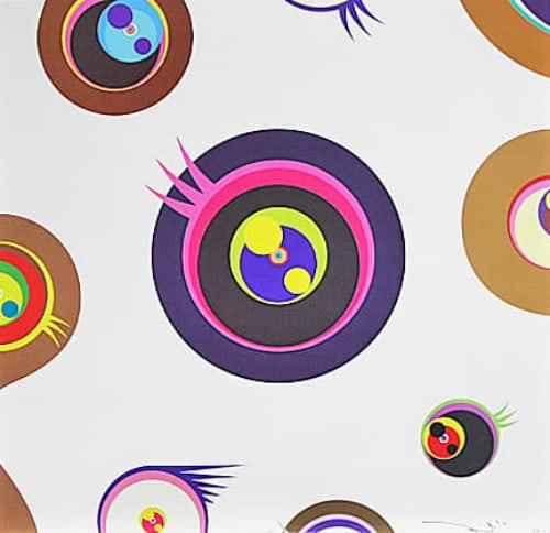 Takashi Murakami Jellyfish eyes white 1 kaikaikiki ed300 2011 signed Collectible (1 of 8)