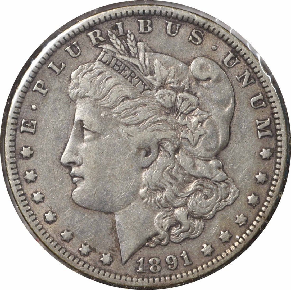 1891-O VAM 1A Morgan Silver Dollar Clashed E EF Uncertified: 1891-O VAM 1A Morgan Silver Dollar Clashed E EF Uncertified The 1891-O VAM 1A Morgan Silver Dollar Clashed E EF Uncertified boasts an intriguing clash mark, a characteristic of circulated coins that a