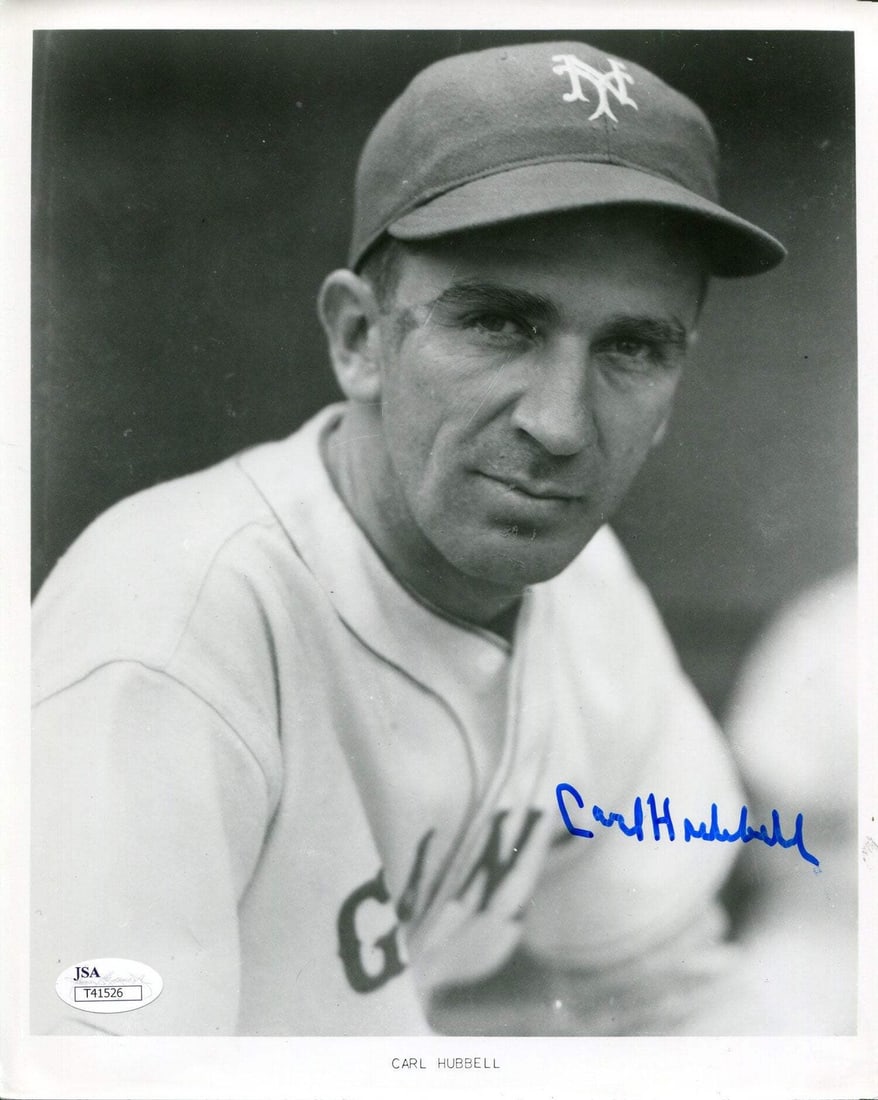 Carl Hubbell Autographed 8x10 Photo (JSA) (1 of 2)