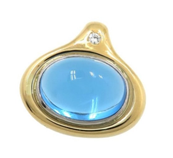 Blue Topaz Diamond Pendant Charm Necklace Top Nobuko Ishikawa As: Blue Topaz Diamond Pendant Charm Necklace Top Nobuko Ishikawa As Item Specifics: Main Stone Creation: Natural Occasion: Anniversary Birthday Christmas Engagement Graduation Mother's Day Valentine's Da