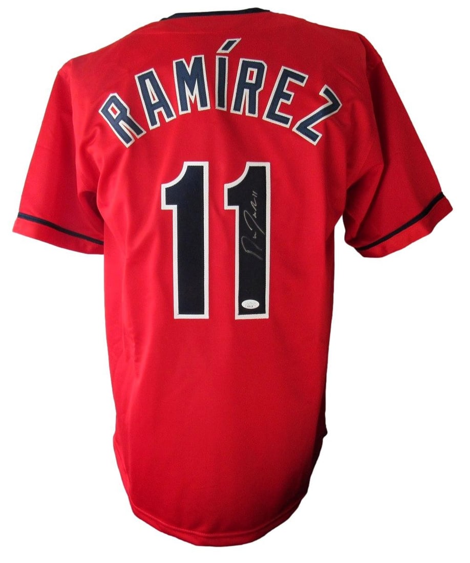 Signed Jose Ramirez Auto JSA 208913 Cleveland Guardians Jersey (1 of 5)