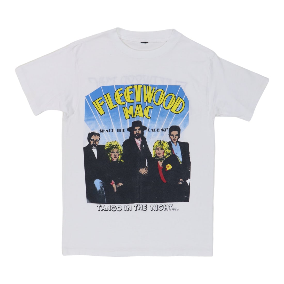 Fleetwood Mac Tango In The Night Tour Shirt: Fleetwood Mac Tango In The Night Tour Shirt Authentic Fleetwood Mac Tango In The Night Tour Shirt. This vintage tour shirt features the iconic band's logo and design, a must-have for fans of Stevie Ni