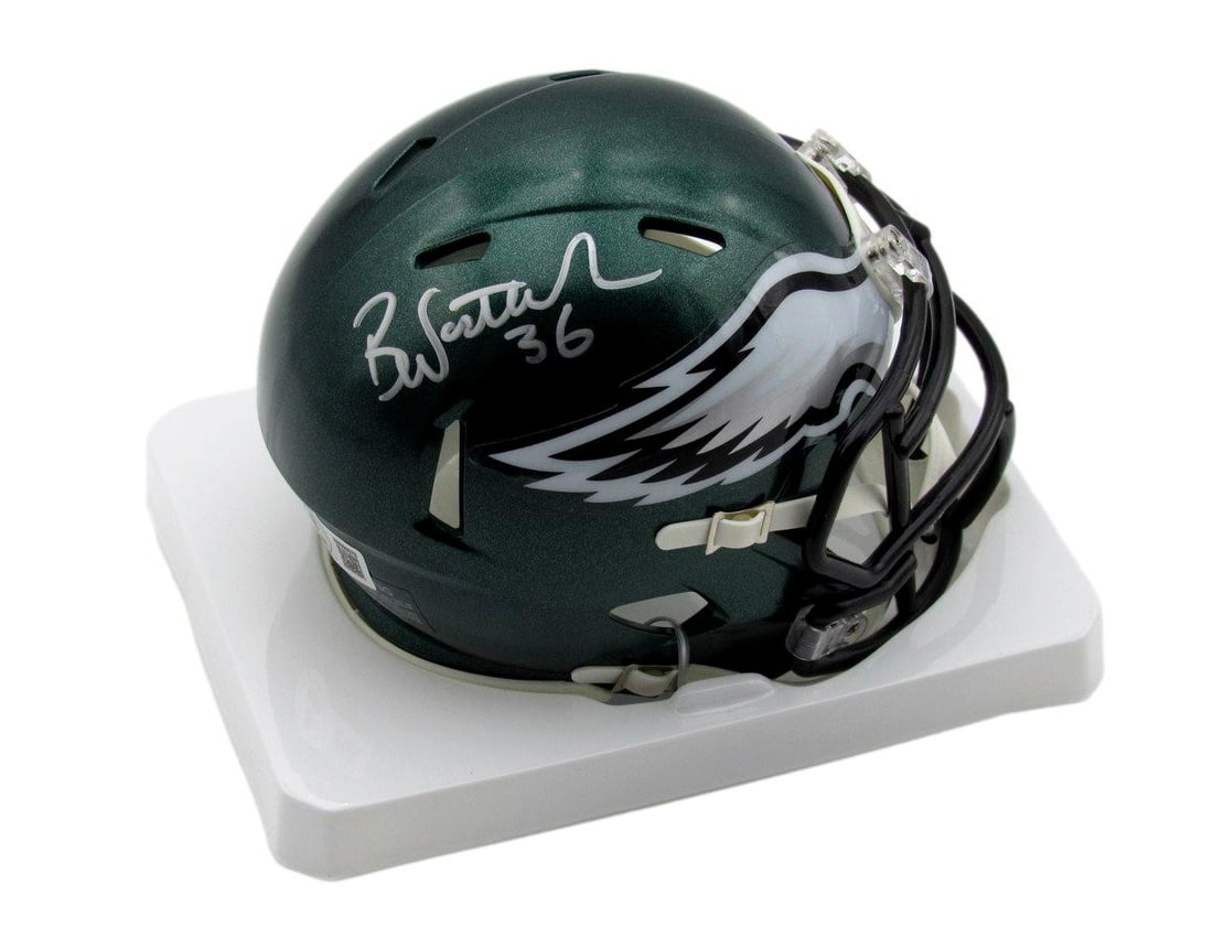 Brian Westbrook Autographed/ Signed Eagles Speed Mini Helmet Beckett 193084 (1 of 3)