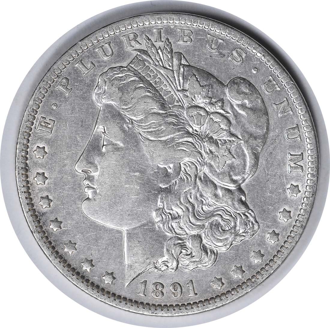 1891-O Morgan Silver Dollar EF Uncertified: 1891-O Morgan Silver Dollar EF Uncertified The 1891-O Morgan Silver Dollar EF Uncertified features an impressive combination of design and historical significance, with its reeded edge and distinctive