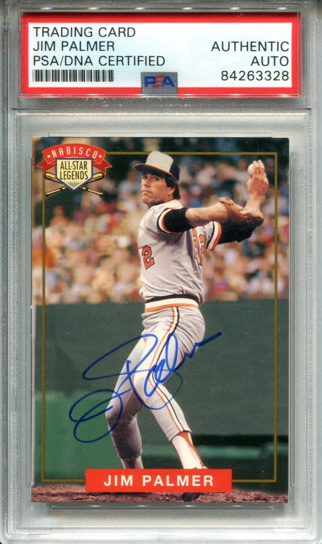 Jim Palmer Autographed 1994 Nabisco All-Star Legends Card (PSA) (1 of 1)