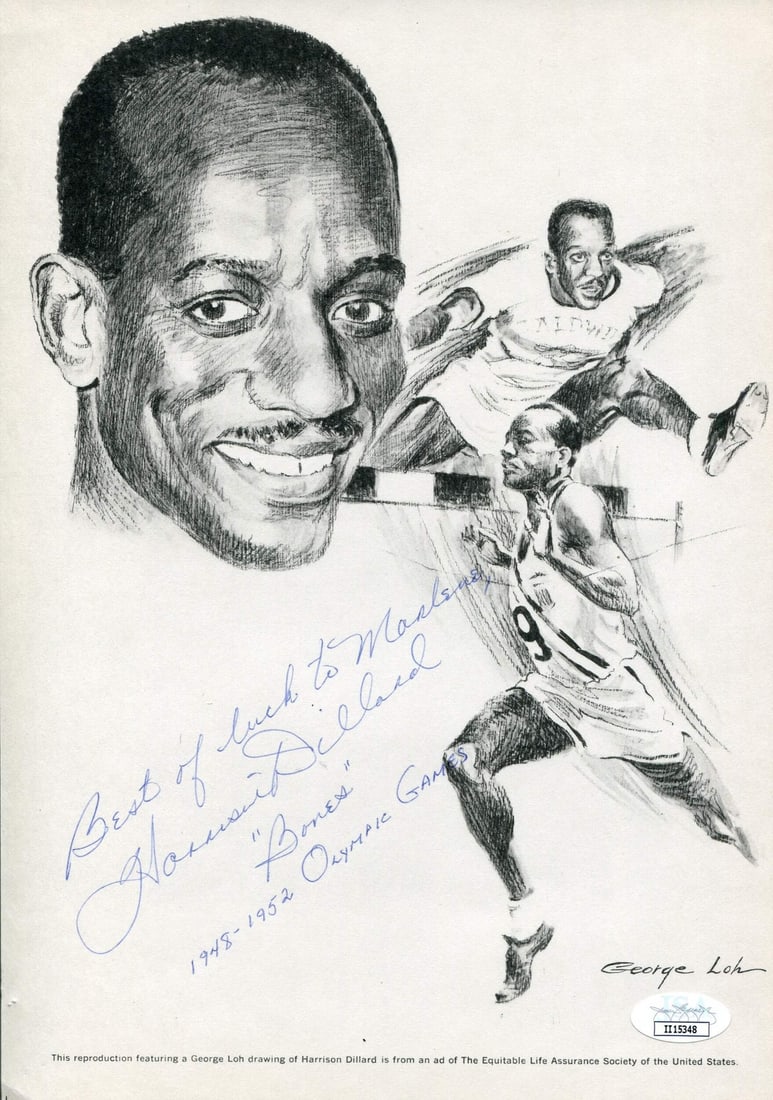 Harrison Dillard Autographed 8x10 Photo (JSA): Harrison Dillard Autographed 8x10 Photo (JSA) Item Specifics: Brand: James Spence Authentication (JSA) Harrison Dillard Autographed 8x10 Photo (JSA) Signed in bluepen across the front of the photo Aut