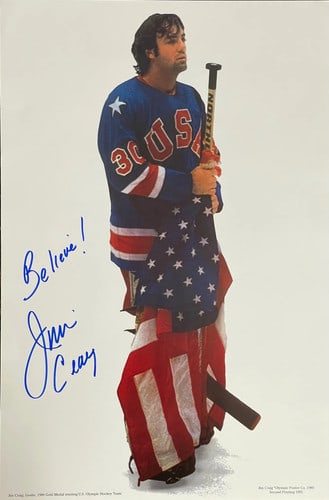 Miracle on Ice 12x18 Photo Glossy USA Print Poster Jim Craig Olympics 1980 (1 of 1)