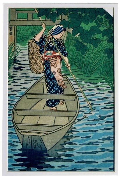 Unsodo Girl Woodblock Print Itako Framed 1954 Kasamatsu Shiro Shin: Unsodo Girl Woodblock Print Itako Framed 1954 Kasamatsu Shiro Shin Item Specifics: Artist: Shiro Kasamatsu Subject: Shin-hanga Material: Paper Style: Japanese Size: 37 x 24 cm Product Disclaimer: Plea