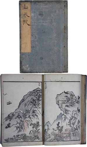 Sansui cho Japanese woodblock print book unshitsu shonin antique 1823 landscape: Sansui cho Japanese woodblock print book unshitsu shonin antique 1823 landscape Item Specifics: Artist: Unshitsu Shonin Subject: Landscape Material: Paper Style: Japanese Product Disclaimer: Please re