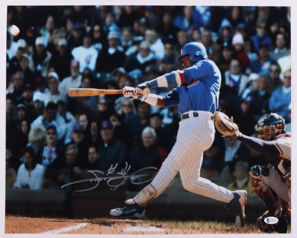 Sammy Sosa Chicago Cubs Signed/ Autographed 16x20 Photo Beckett 161600: Sammy Sosa Chicago Cubs Signed/ Autographed 16x20 Photo Beckett 161600 Item Specifics: Sport: Baseball Product: Photo Original/Reprint: Original Team: Chicago Cubs Autograph Authentication: