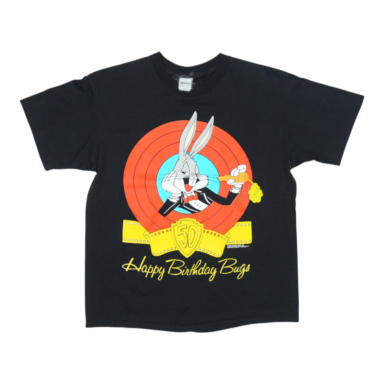 Bugs Bunny Happy Birthday Shirt: Bugs Bunny Happy Birthday Shirt A fun and playful Bugs Bunny Happy Birthday shirt, perfect for cartoon fans of all ages. Featuring the beloved Looney Tunes character in a festive birthday design, this