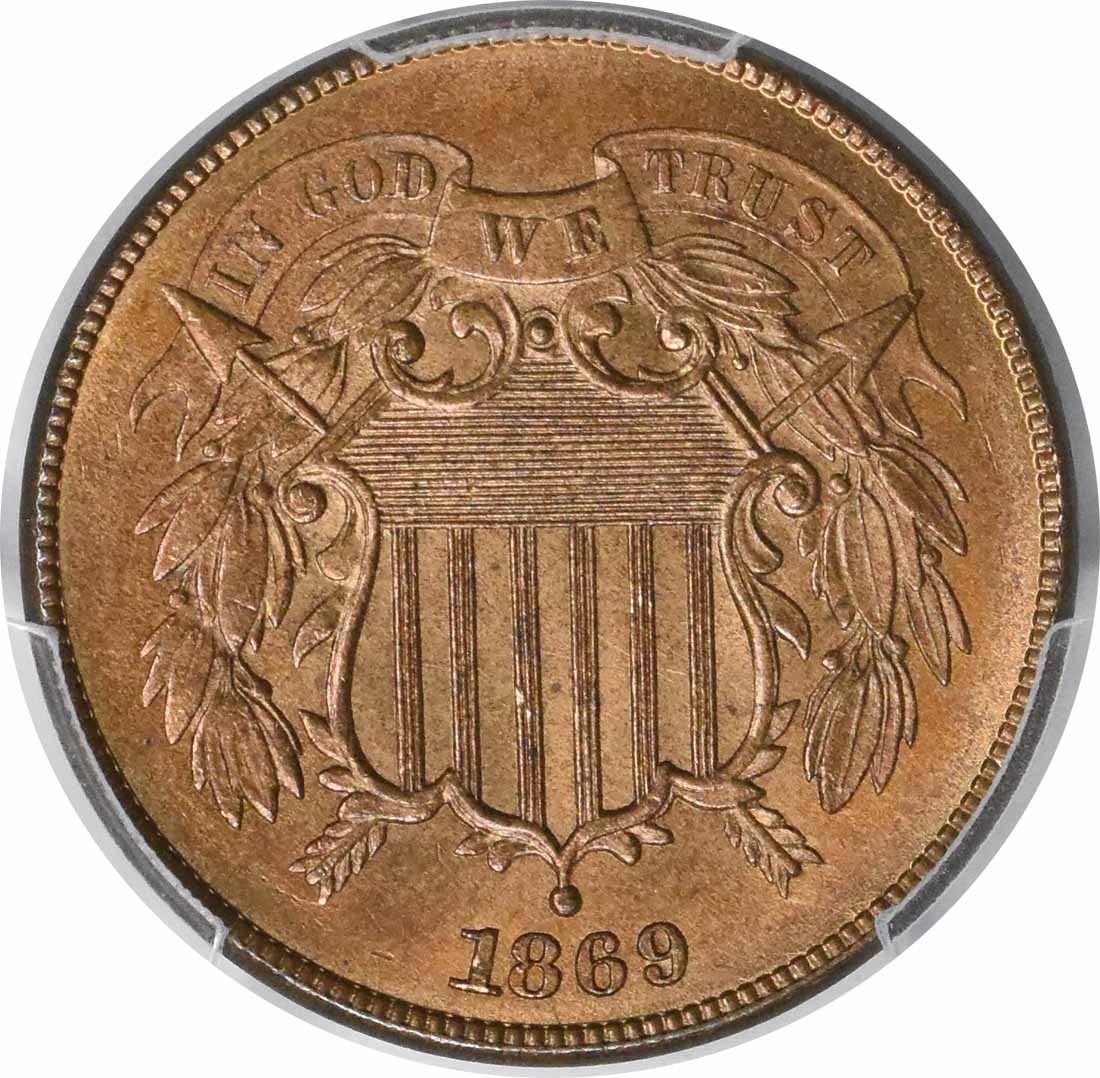 Two cent piece ms66rb pcgs - 2